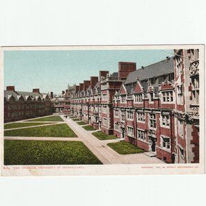 Antique 1900s Post Card The Triangle University of Pennsylvania Undivided Back
